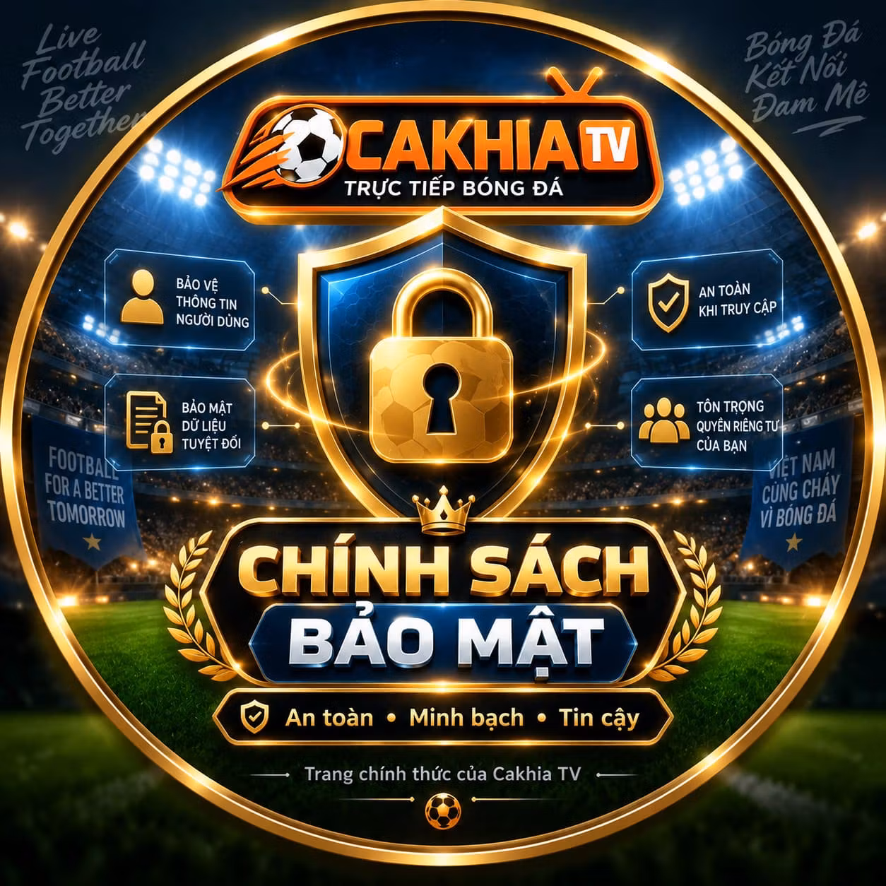 Chính sách bảo mật Cakhia TV 365 (Update 09/2026)